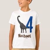 Gepersonaliseerde naam Age Brachiosaurus T-shirt (Voorkant)