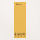 Gepersonaliseerde naam April daisy Geboorte Bloem Yogamat (Voorkant)
