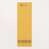 Gepersonaliseerde naam April daisy Geboorte Bloem Yogamat (Achterkant)