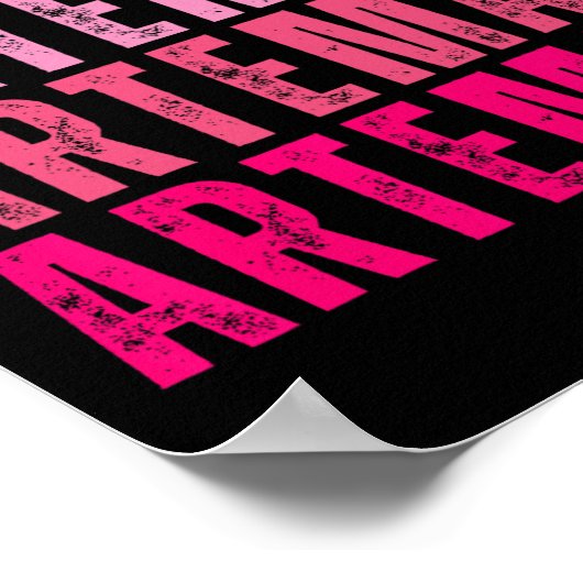 Gepersonaliseerde naam Artemas I Love Artemas  Poster (Hoek)