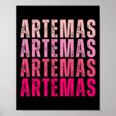 Gepersonaliseerde naam Artemas I Love Artemas Poster (Voorkant)