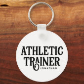 Gepersonaliseerde naam Athletic Trainer AT Sleutelhanger (Voorkant)