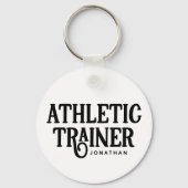 Gepersonaliseerde naam Athletic Trainer AT Sleutelhanger (Achterkant)