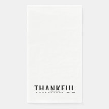 Gepersonaliseerde naam B/W Thankful Holiday
