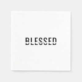 Gepersonaliseerde naam B/W zegelbare feestdag cock Servet