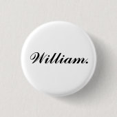 Gepersonaliseerde Naam Badge Stijl Pinback Button (Voorkant)