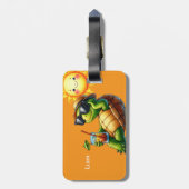 Gepersonaliseerde naam bagagelabel (Achterkant verticaal)