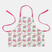 Gepersonaliseerde Naam Ballet Ballerina Roze schoe Schort (Voorkant)