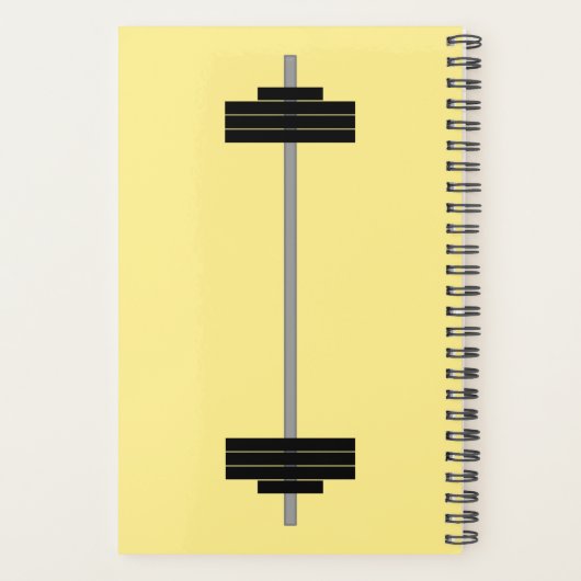 Gepersonaliseerde naam + Barbell Planner (Achterkant)