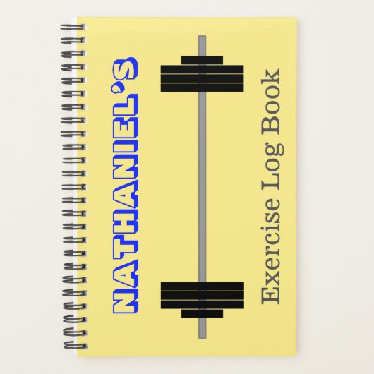 Gepersonaliseerde naam + Barbell Planner (Voorkant)