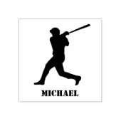 Gepersonaliseerde naam Baseball Rubberstempel (Afrduk)