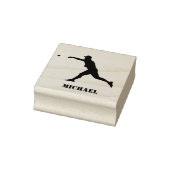 Gepersonaliseerde naam Baseball Rubberstempel (Stempel)