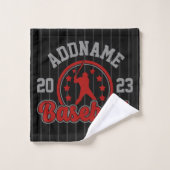 Gepersonaliseerde NAAM Baseball Team Speler Game Bad Handdoek (Wasdoekje)