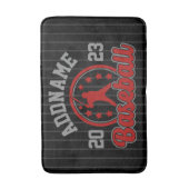 Gepersonaliseerde NAAM Baseball Team Speler Game Badmat (Voorkant Verticaal)