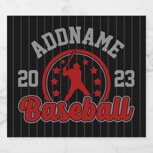 Gepersonaliseerde NAAM Baseball Team Speler Game Bier Etiket (Enkel label)