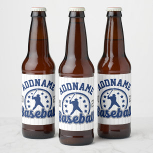Gepersonaliseerde NAAM Baseball Team Speler Game Bier Etiket