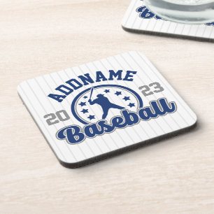 Gepersonaliseerde NAAM Baseball Team Speler Game Bier Onderzetter