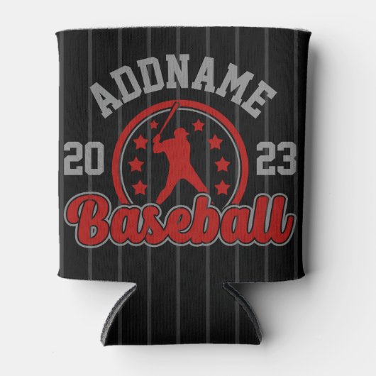 Gepersonaliseerde NAAM Baseball Team Speler Game Blikjeskoeler (Voorkant)