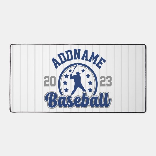 Gepersonaliseerde NAAM Baseball Team Speler Game Bureaumat (Voorkant)