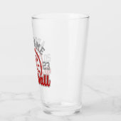 Gepersonaliseerde NAAM Baseball Team Speler Game Glas (Links)