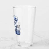 Gepersonaliseerde NAAM Baseball Team Speler Game Glas (Links)