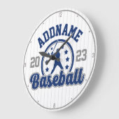 Gepersonaliseerde NAAM Baseball Team Speler Game Grote Klok (Hoek)