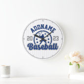 Gepersonaliseerde NAAM Baseball Team Speler Game Grote Klok (Huis)