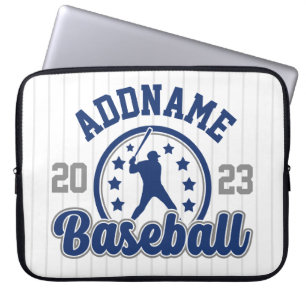 Gepersonaliseerde NAAM Baseball Team Speler Game Laptop Sleeve