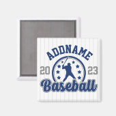 Gepersonaliseerde NAAM Baseball Team Speler Game Magneet (Voorkant / Achterkant)