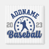 Gepersonaliseerde NAAM Baseball Team Speler Game Magneet (Voorkant)