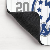 Gepersonaliseerde NAAM Baseball Team Speler Game Muismat (Hoek)