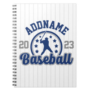 Gepersonaliseerde NAAM Baseball Team Speler Game Notitieboek