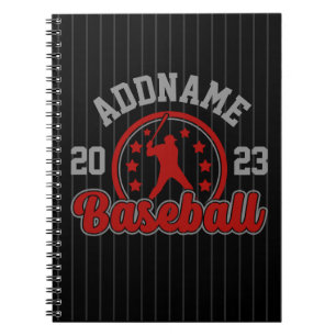 Gepersonaliseerde NAAM Baseball Team Speler Game Notitieboek