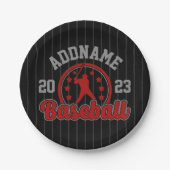 Gepersonaliseerde NAAM Baseball Team Speler Game Papieren Bordje (Voorkant)
