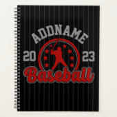 Gepersonaliseerde NAAM Baseball Team Speler Game Planner (Voorkant)