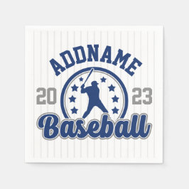 Gepersonaliseerde NAAM Baseball Team Speler Game Servet