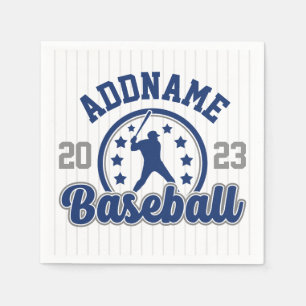 Gepersonaliseerde NAAM Baseball Team Speler Game Servet