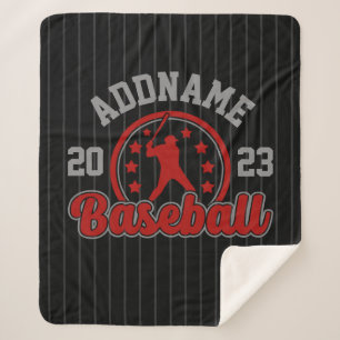 Gepersonaliseerde NAAM Baseball Team Speler Game Sherpa Deken