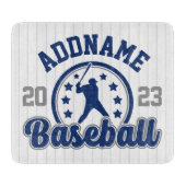 Gepersonaliseerde NAAM Baseball Team Speler Game Snijplank (Voorkant)