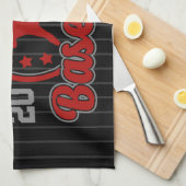 Gepersonaliseerde NAAM Baseball Team Speler Game Theedoek (Quarter Fold)