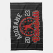 Gepersonaliseerde NAAM Baseball Team Speler Game Theedoek (Verticaal)