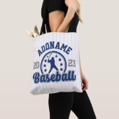 Gepersonaliseerde NAAM Baseball Team Speler Game Tote Bag (Dichtbij)