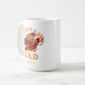 Gepersonaliseerde naam basketbal vader vaders dag koffiemok (Voorkant links)