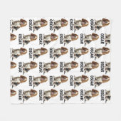 Gepersonaliseerde naam Basset Hound Fleece Deken (Voorkant (Horizontaal))