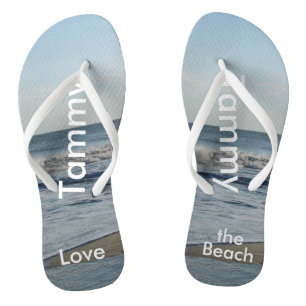 Gepersonaliseerde naam Beach Sand Teenslippers