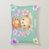 Gepersonaliseerde naam beer accent kussen (Voorkant(Verticaal))