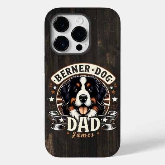 Gepersonaliseerde naam Berner Dog Dad - Berner Dad Case-Mate iPhone Case (Achterkant)