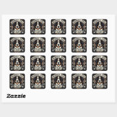 Gepersonaliseerde naam Berner Dog Dad - Berner Dad Vierkante Sticker (Vel)