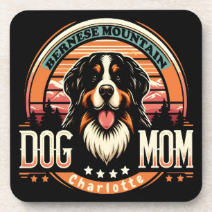 Gepersonaliseerde naam Berner Mountain Dog Mom  Bier Onderzetter