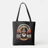 Gepersonaliseerde naam Berner Mountain Dog Mom  Tote Bag (Achterkant)